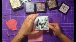 TIPS SOBRE TINTAS PARA SCRAPBOOKING [upl. by Glick842]