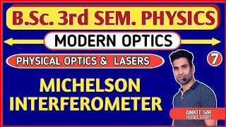 L7 MichelSon Interferometer  Modern Optics  BSc3rd sem Physics  Physics Guru [upl. by Pfeffer]