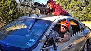 Firing a 50BMG Inside A Car [upl. by Elletnwahs1]