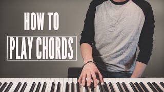 How to play a chord on piano for beginners  With good technique [upl. by Leahey]