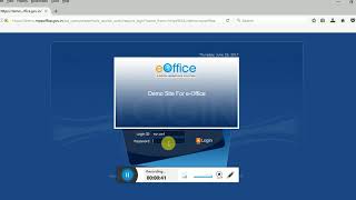 eOffice Login Logout process [upl. by Ara]