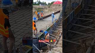 Duration install formwork and rebar for Wing walls Base slab of intake structure shorts [upl. by Cibis47]