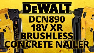 Dewalt DCN890 18v XR Brushless Concrete Nailer  Toolstop Showcase [upl. by Korten]