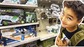 Gel Blaster Battle The Shopping Vlog [upl. by Yespmed]