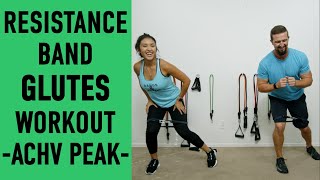 Resistance Band Workout For Glutes ACHVPEAK [upl. by Tratner]