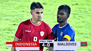 FULL HIGHLIGHT INDONESIA U20 VS MALDIVES U20  KUALIFIKASI PIALA ASIA U20  Fans Camera [upl. by Ayoras]