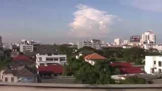 Thailand Bangkok Airport Rail Link North View1 Full feb 2012 Train [upl. by Airbmak854]