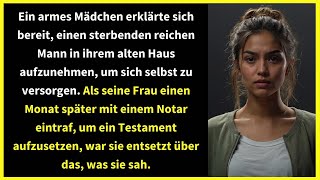 Ein armes Mädchen erklärte sich bereit einen sterbenden reichen Mann in ihrem alten Haus [upl. by Prowel]