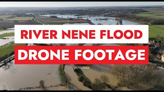 Floods UK November 2024 at Cotterstock amp Oundle the River Nene [upl. by Ticknor434]