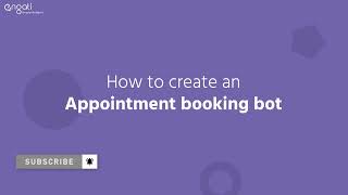 How to create an appointment booking bot  Engati [upl. by Steele]