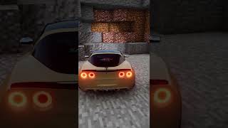 Cammed C6 Corvette in Minecraft shorts [upl. by Maddis422]