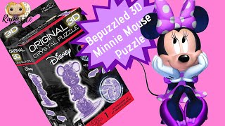 Bepuzzled 3D Crystal Puzzle Minnie Mouse Time Lapse purple [upl. by Edras166]