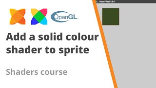 4 How to add a solid colour GLSL fragment shader to a box in HaxeFlixel  Shader course [upl. by Oleic786]