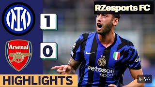 Arsenal vs Inter Milan Extanded Highlight All goals  Champions League Round 4 [upl. by Anahc]