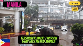 🇵🇭 Flashback Walking in Ermita when Typhoon Egay hit Metro Manila [upl. by Euridice127]