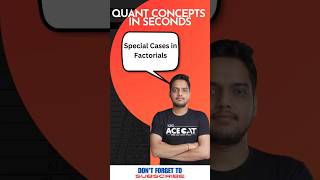 CAT Quant Concepts in Seconds  Special Factorials Explained [upl. by Notneiuq36]