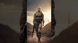 AIDriven Female Soldier Animation Powerful Imagery of Women Warriors in Nationally Inspired [upl. by Cassilda]