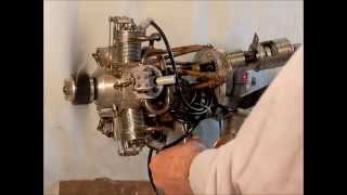 Model Aero Engine  Inertia Starter half speed [upl. by Dranoel]