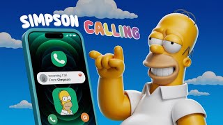 Incoming Call from HOMER SIMPSON  Hilarious Call from The Simpsons’ Homer [upl. by Mccahill310]