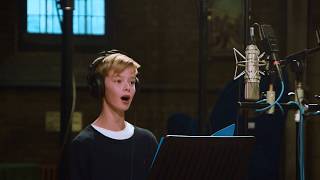 Welsh boy treble Cai Thomas 12y sings Laudate Dominum  from the recording studio [upl. by Acinomaj]