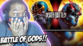 Thanos VS Darkseid  DEATH BATTLE REACTION [upl. by Eanat]