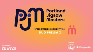 Portland Jigsaw Masters Duo Preliminaries Group 2 Speed Puzzling Competition [upl. by Ailaro667]