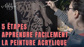 5 étapes simples pour apprendre la peinture acrylique [upl. by Alayne]