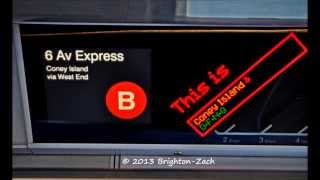 MTA NYC Subway R160 B Train FIND via the 4 Av amp West End Lines [upl. by Lorette]