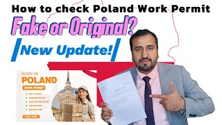 HOW TO CHECK WORK PERMIT  POLAND WORK PERMIT  WORK PERMIT ORIGINAL OR FAKE  EUROPE WORKING VISA [upl. by Otrebmuh738]