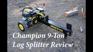 Champion 9 Ton Log Splitter Review [upl. by Alger577]