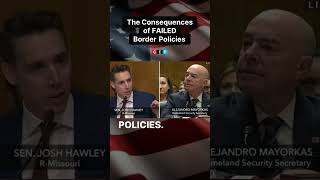 Senator Hawley Fires Back at Mayorkas The Truth About Border Policies [upl. by Anival]