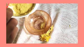 Chrysanthemum face pack using goodness of Kasthuri Manjal and Curd to give the natural glow [upl. by Einned]