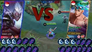 KARRIE VS CLINT  ATTACK SPEED VS CRITICAL DAMAGE MANA YANG COCOK DIPAKE DIRANKED [upl. by Naaman536]