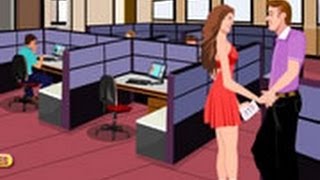 the sneaky office kiss new kissing games 2014 [upl. by Knowle]