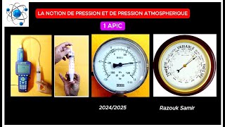 La notion de pression et de pression atmosphérique 1AC [upl. by Acinorrev]