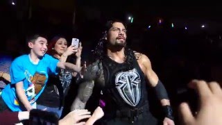 Roman Reigns entrance at San Jose SAP Center WWE Live 262016 [upl. by Tippets968]