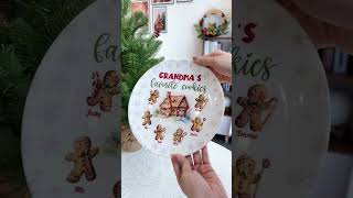 Grandmas Favorite Cookies  Personalized Ceramic Plate [upl. by Zampino]