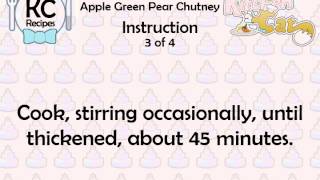 Apple Green Pear Chutney  Kitchen Cat [upl. by Liris]