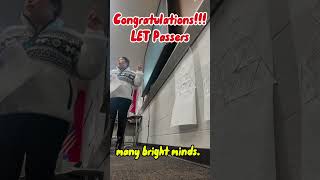 LET Passers USA is waiting for you j1teacher boardpreparation boardexamination topscores [upl. by Uta284]