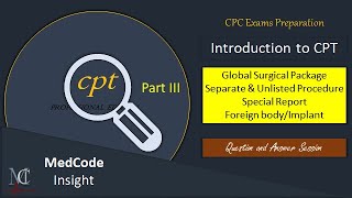 medical coding CPT introduction Part 3 [upl. by Jethro385]