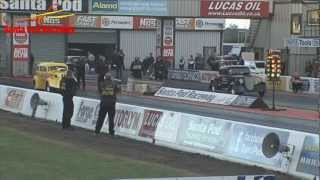 Huge Ford Pop Wheelie at Santa Pod [upl. by Marelda]