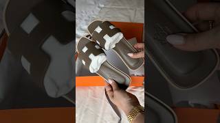 Hermes Oran Sandals Unboxing luxurylifestyle luxuryunboxing designershoes hermeslover [upl. by Leonardo]