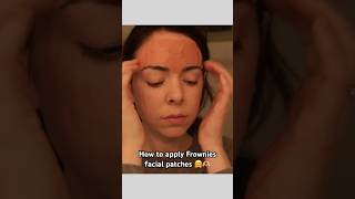 How to apply Frownies facial patches ☺️🫶🏻🫶🏻🫶🏻 [upl. by Odragde]