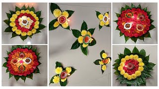 Flower Thali Decoration at Home  trending  diwalidecoration  Diwali Decoration Ideas [upl. by Ettedranreb]