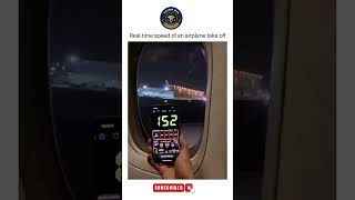 Airplane take off speed real time shorts shortsfeed airplane [upl. by Nylirak326]