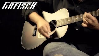 Jon Rauhouse on the Gretsch G9500 Jim Dandy 24 Flat Top  Featured Demo  Gretsch Guitars [upl. by Clarhe]