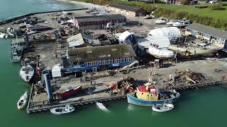 Rødvig havn efter stormfloden 20102023 [upl. by Llesram408]