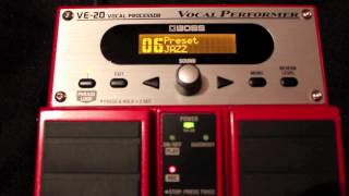 BOSS VE20 effetti per voce e loop station [upl. by Willman219]