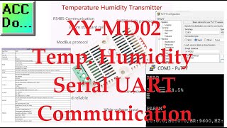 XYMD02 Temp Humidity Serial UART Communication [upl. by Odie]