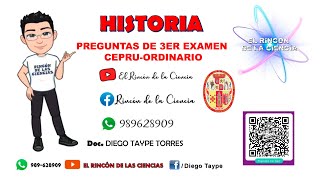 📢3º EXAMEN CEPRU ORDINARIO 2023  HISTORIAPERIODO COLONIAL PERUANO👨‍🏫 [upl. by Levona906]